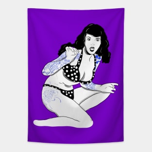 Bettie at the Beach Tapestry