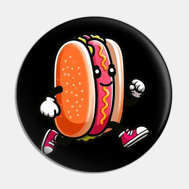 Hotdog Bun Fast Food Pin by Plushism