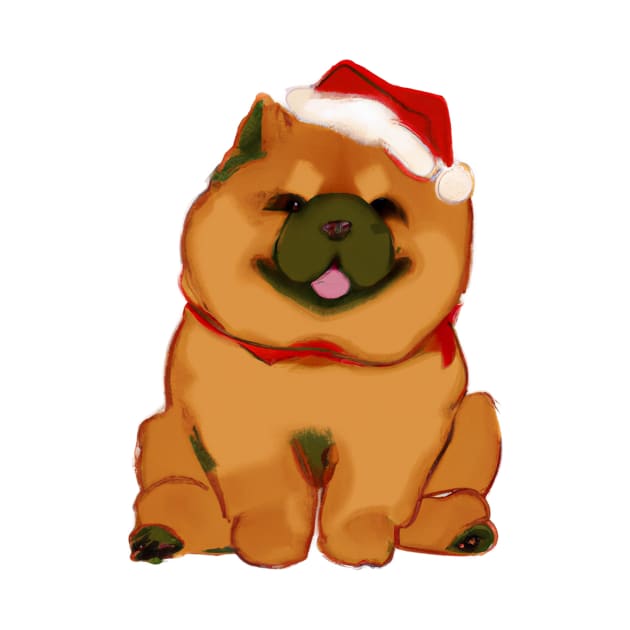 Cute Chow Chow Drawing by Play Zoo