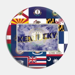 Kentucky vintage style retro souvenir Pin