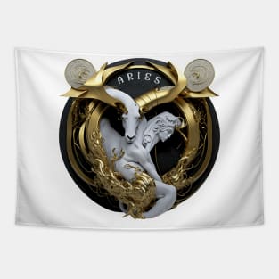 Design for Aries Zodiac Sign_7 Tapestry