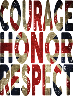 Courage, Honor, Respect - UK Magnet