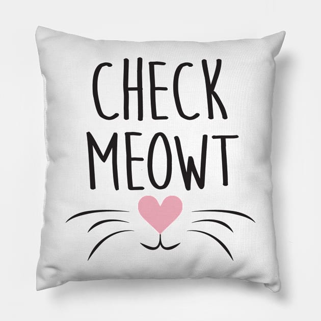 Check Meowt Pillow by FuseTheory1