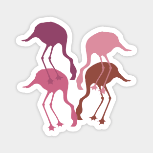 Pink Flamingo Camouflage Pattern Magnet