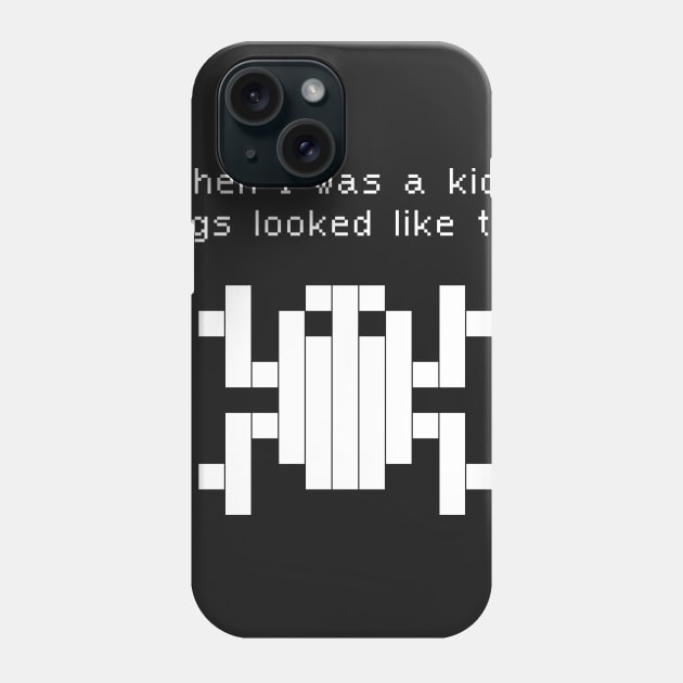 Funny 80s Arcade Game Design Phone Case by MeatMan