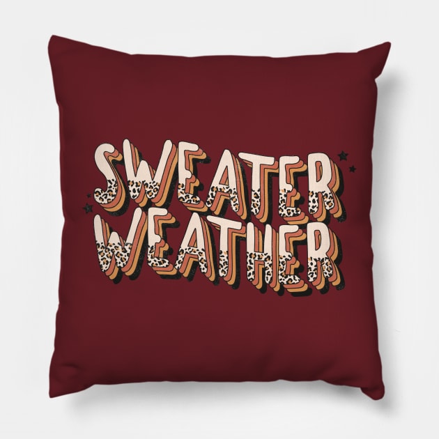 Sweater Weather Pillow by Erin Decker Creative