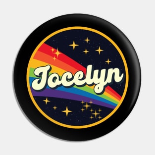 Jocelyn // Rainbow In Space Vintage Style Pin