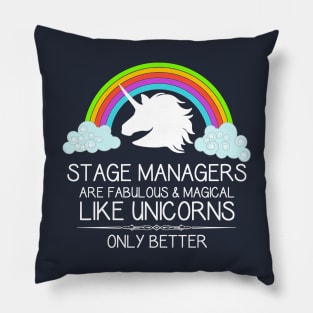 Stage Manager Shirt for Women Men & Assistant SM Unicorn Pillow