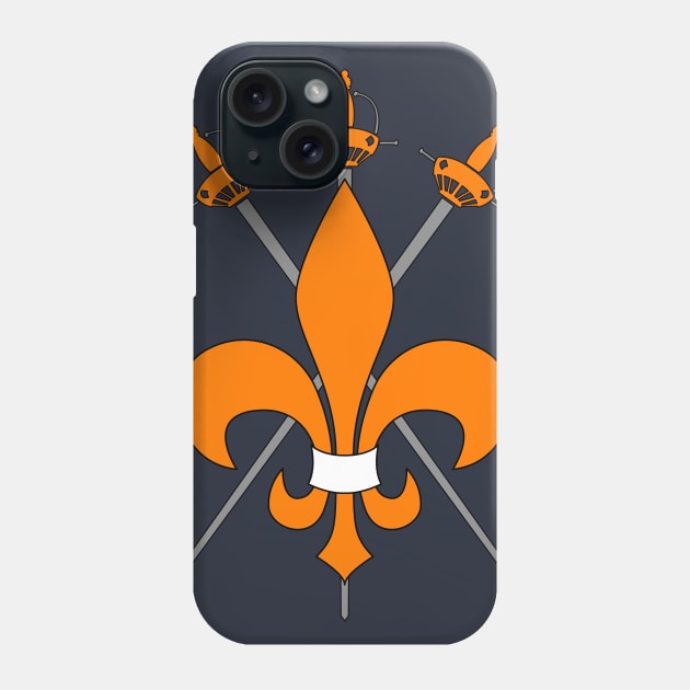 Lis Flower Musketeers Phone Case by nickbeta