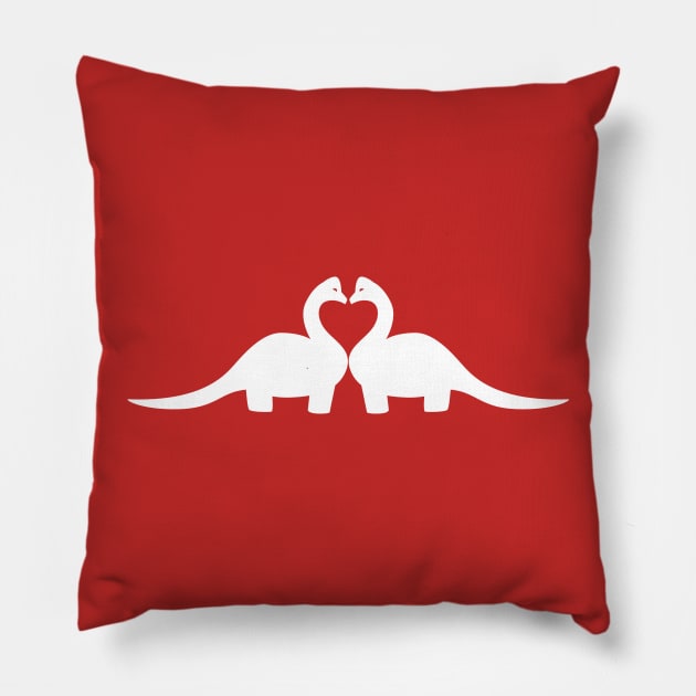 Dino Love Pillow by monkeyminion