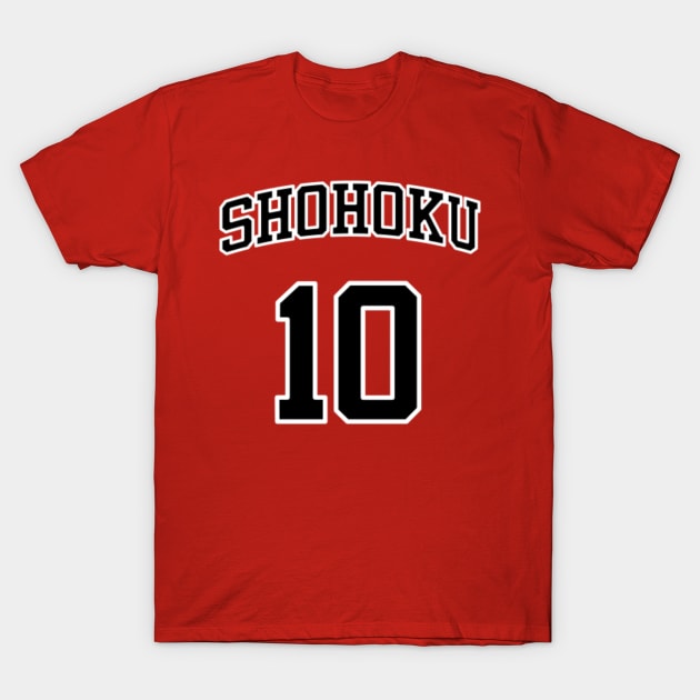 Shohoku Hanamichi Slam dunk anime - Hanamichi Sakuragi - T-Shirt | TeePublic