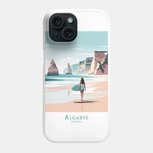 Surfer Girl - Algarve Serenity - Surfer's Paradise in Portugal Phone Case