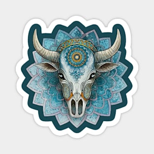 Cow skull mandala Magnet