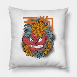 Tengu mask Pillow