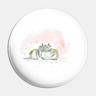 Green ghost crab Pin