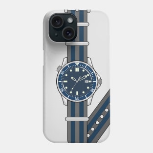 Diver's Watch on Nato Strap Phone Case