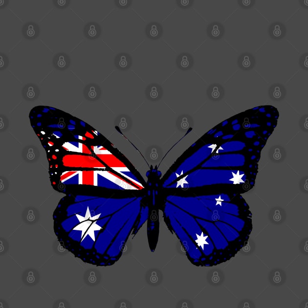 Australia Monarch Butterfly Flag of Australia To Celebrate Australia Day (Support Australia) by Mochabonk