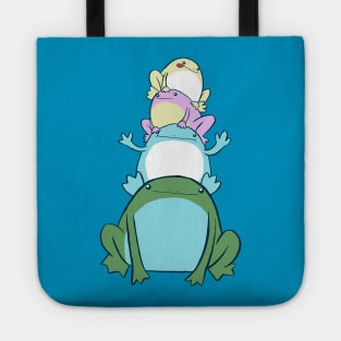 Colorful Frog Stack Tote