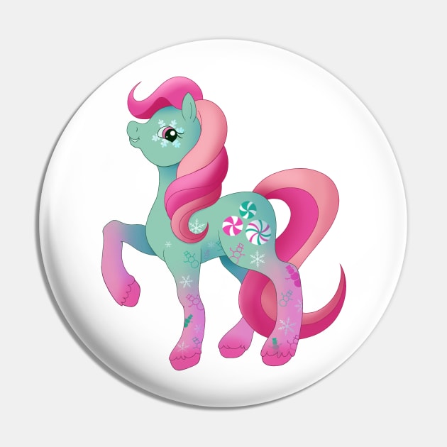 G2 Christmas Minty My Little Pony Merry Christmas Pin by LezzlesTheBrave