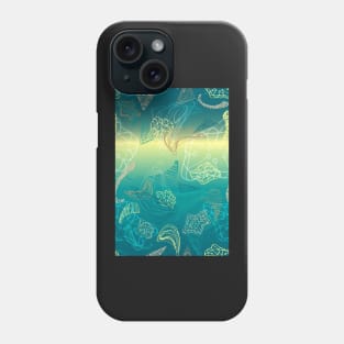 abstract deep see underwater pattern design Phone Case