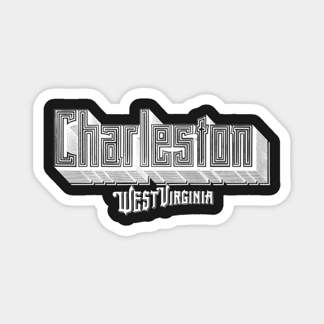 Vintage Charleston, WV Magnet by DonDota