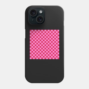 Checkered red pink Phone Case