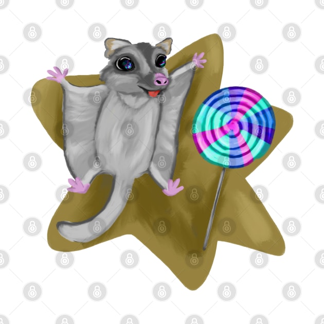 Sugar glider - lollipop by Antiope