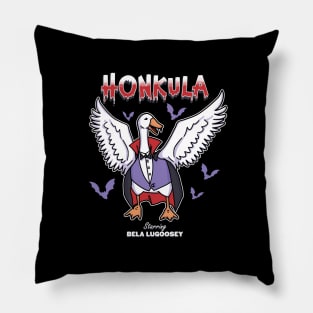 Honkula - Funny Cute Vampire Monster Goose (Not a Duck!) Ideal for Fun Halloween Costume, Party, Gift, Kids and Adults Pillow