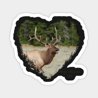 Rocky Mountain Elk - Heart Shape Magnet