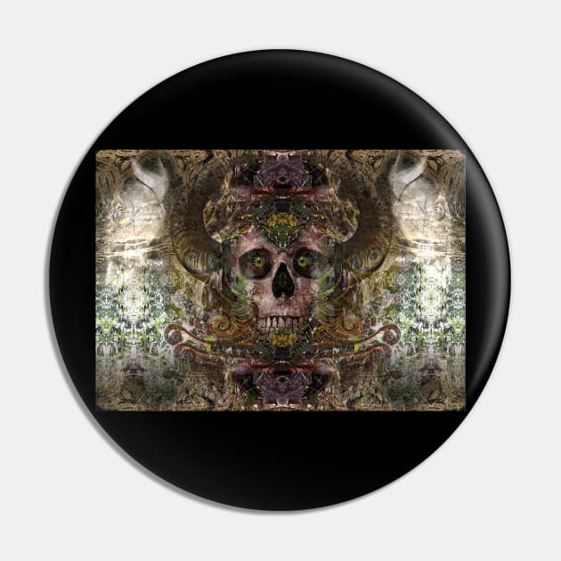 fractal skull Pin by Shtakorz