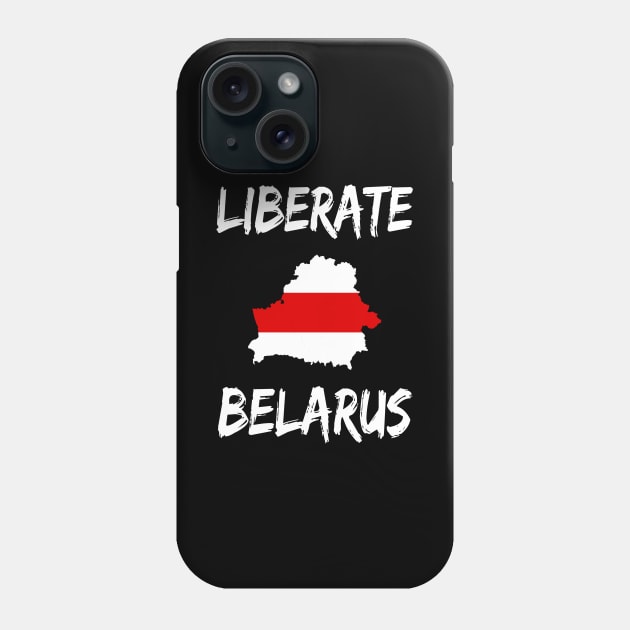 LIBERATE BELARUS PROTEST Phone Case by ProgressiveMOB