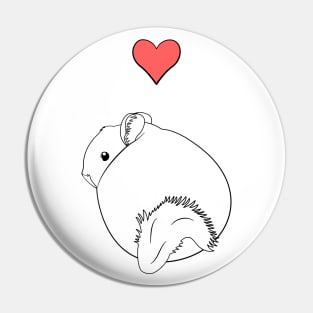 Love Chinchilla Pin