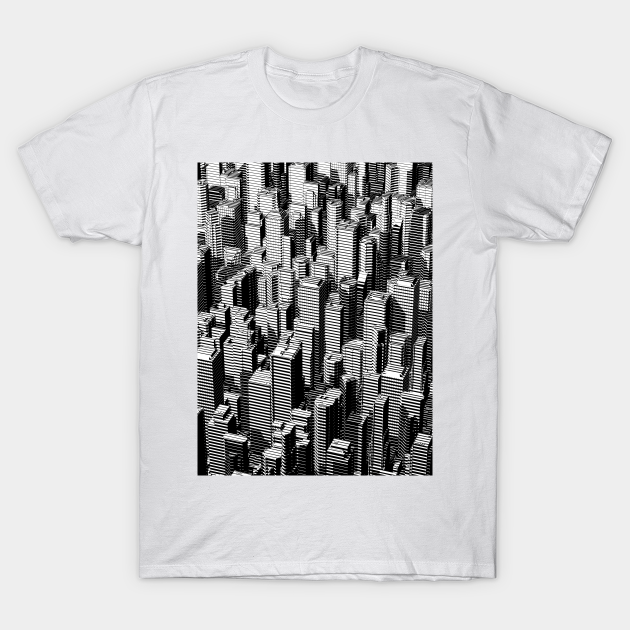 Urban Lines B\u0026W - City Life - T-Shirt 