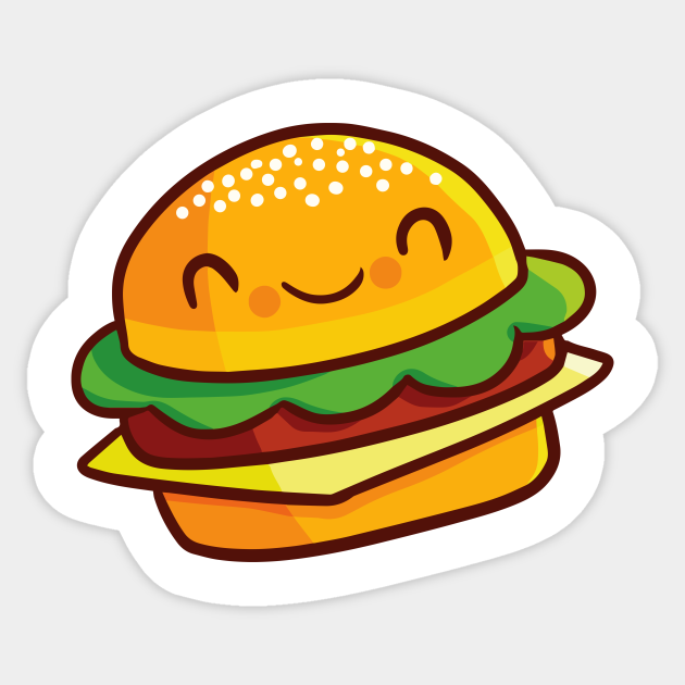 Tutorial vẽ: Hình vẽ hamburger cute siêu độc đáo
