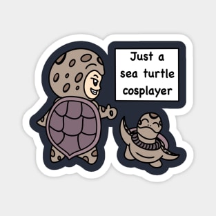 Cartoon sea turtle cosplay Magnet