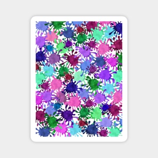 Neon Paint Splatter Magnet