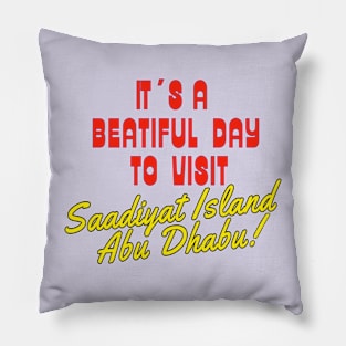 Saadiyat Island, Abu Dhabu. Gift Ideas For The Travel Enthusiast. Pillow