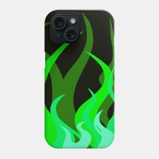 Green Flames Phone Case