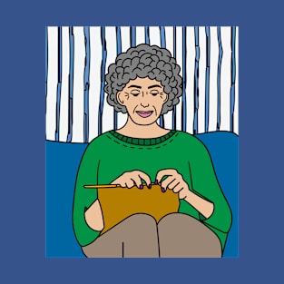 Grandma At The Knitting Hobby Crocheting T-Shirt