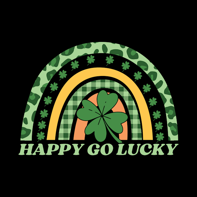 Happy Go Lucky Rainbow Clover by Skinite