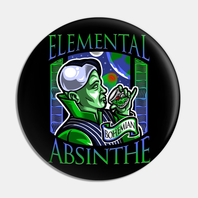 Elemental Absinthe Pin by Punksthetic