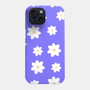 Retro ornament with white flowers Phone Case