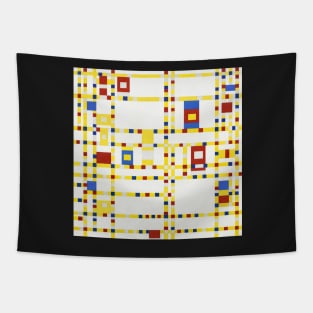 Broadway Boogie Woogie By Piet Mondrian Tapestry