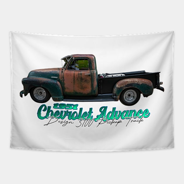 1951 Chevrolet Advance Design 3100 Pickup Truck Tapestry by Gestalt Imagery