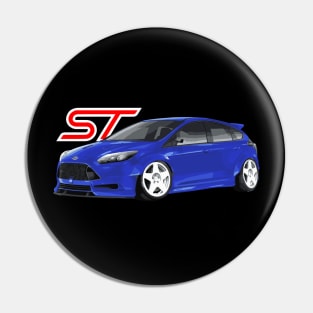 Focus ST Mk3 Performance Blue Hot hatch Pin