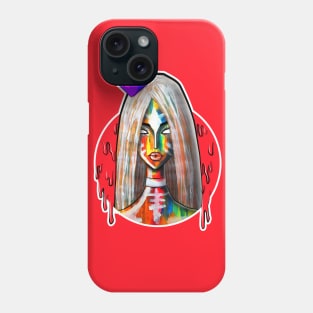 rainbow carla abstract painting Phone Case