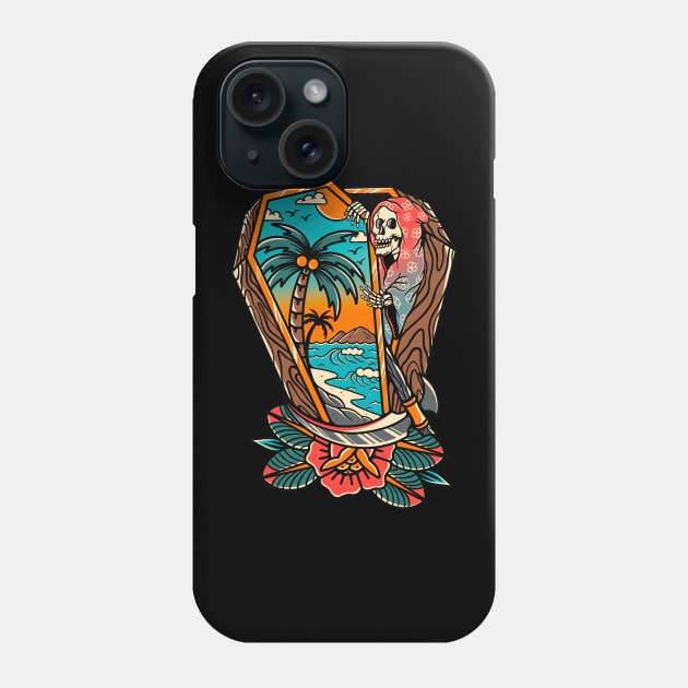 Summer Time Holiday Phone Case by ILLUSTRA.13