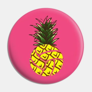 FUNNY PINEAPPLE VOLLEYBALL Pin