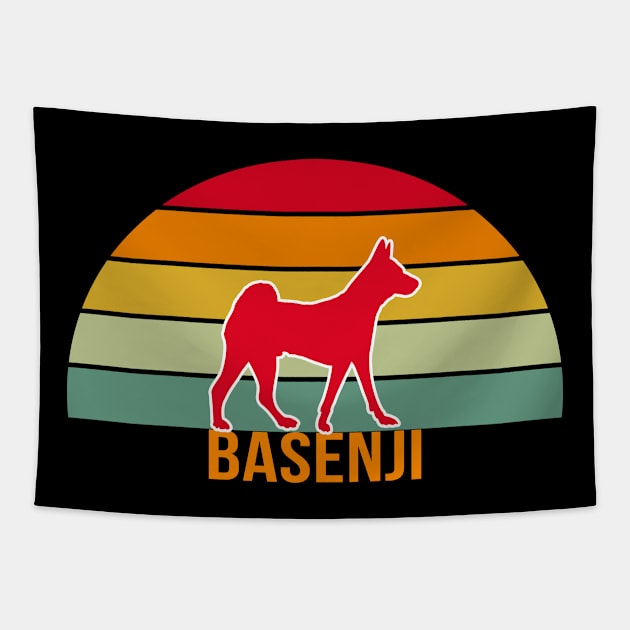 Basenji Vintage Silhouette Tapestry by seifou252017