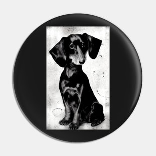 dachshund print Pin